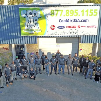 Some of the employees of Cool Air USA company